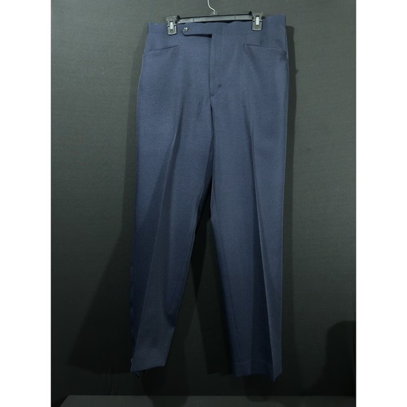 Haggar Men's Slacks 33x30 | Eclo Straight Fit Navy Blue Dress Pants - Picture 1 of 5